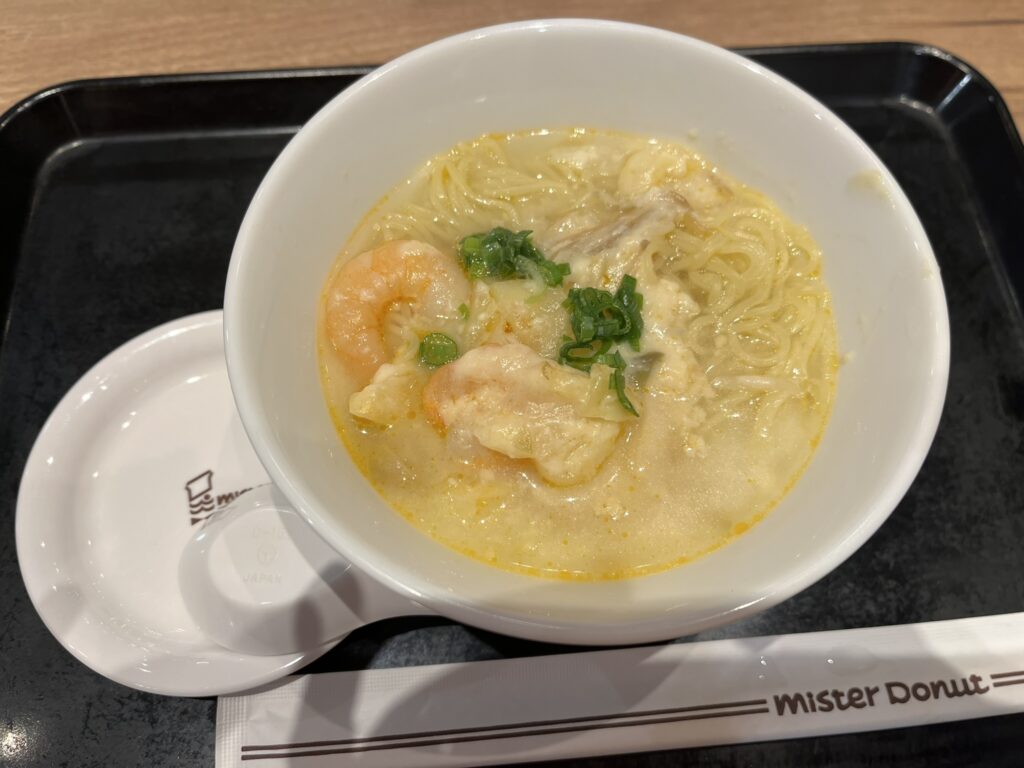 ミスドの台湾風豆乳野菜麺